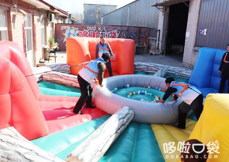 充氣四角拔河